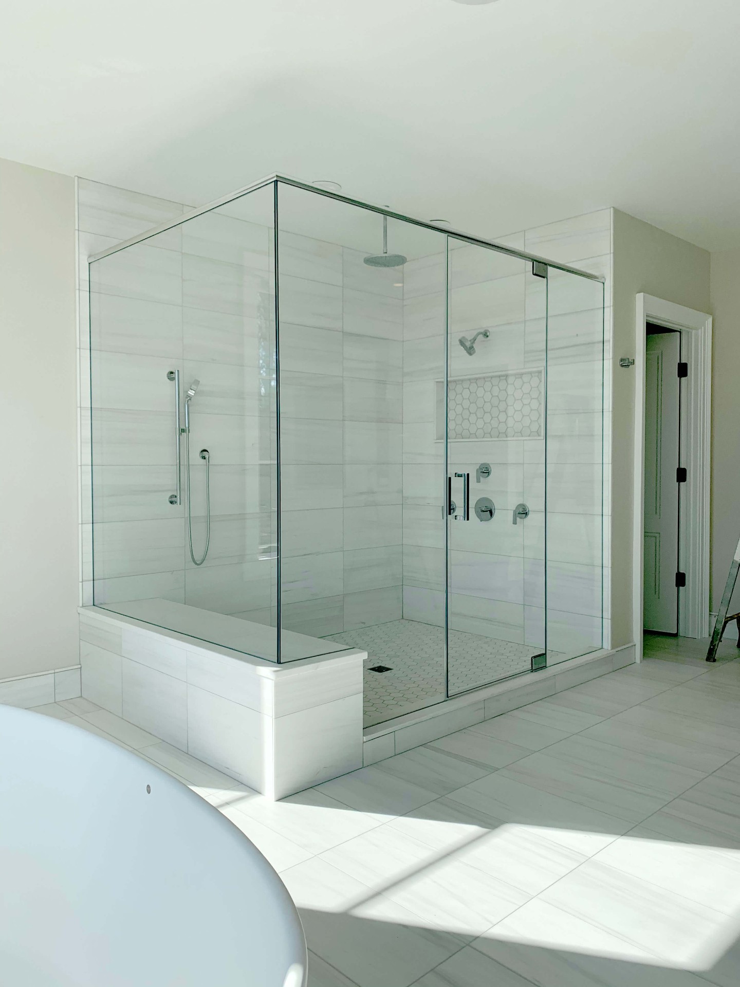 Luxury Corner Shower Installation 5