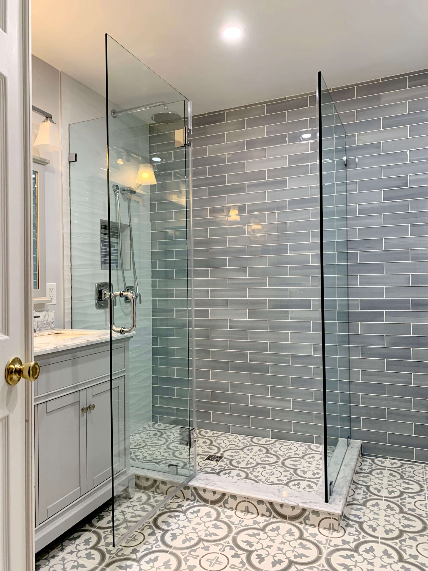 Luxury Corner Shower Installation 6